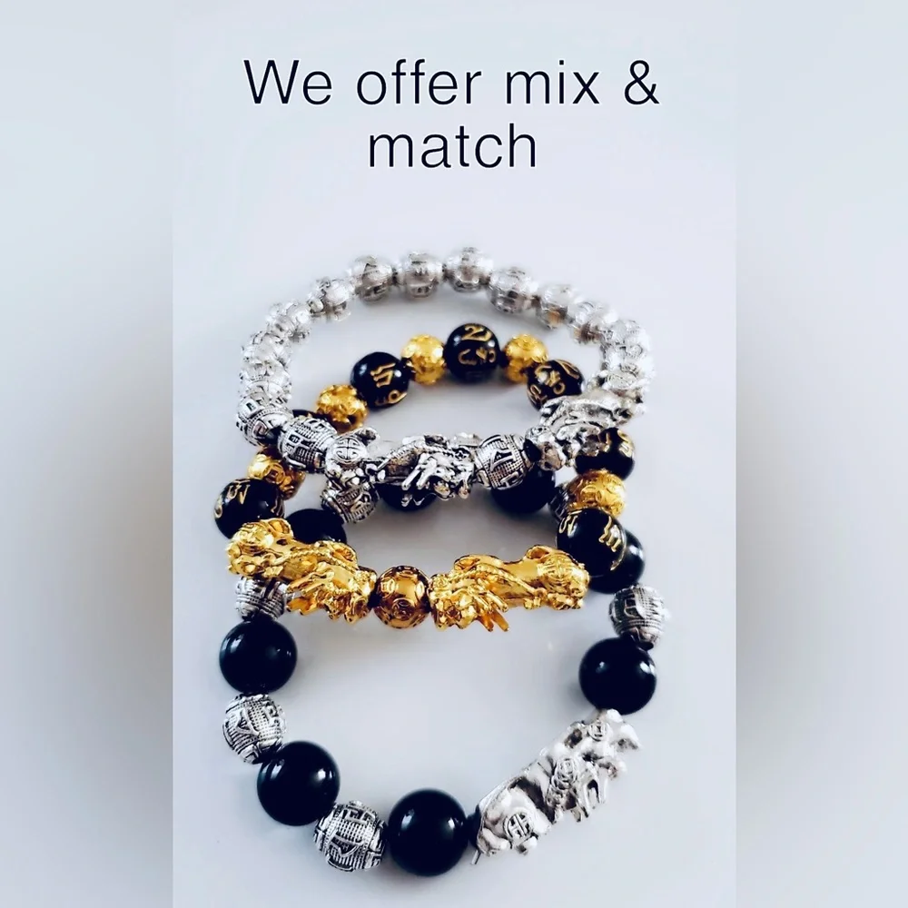 Feng Shui Black Obsidian Wealth Beads.